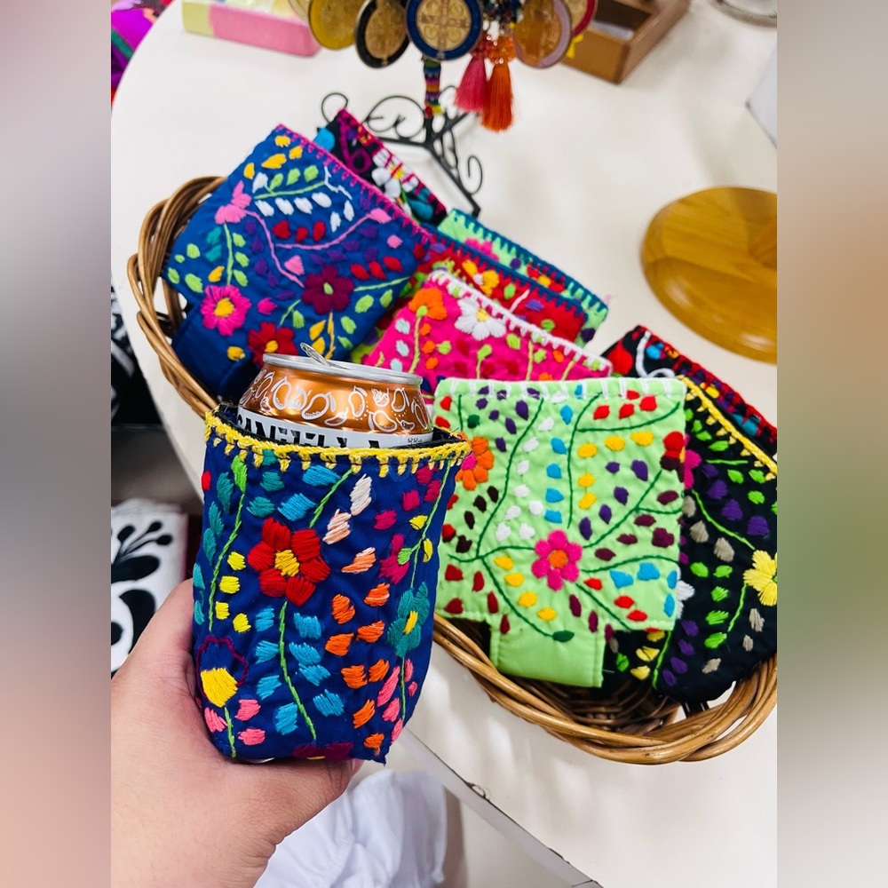 Mexican Embroidered Koozies